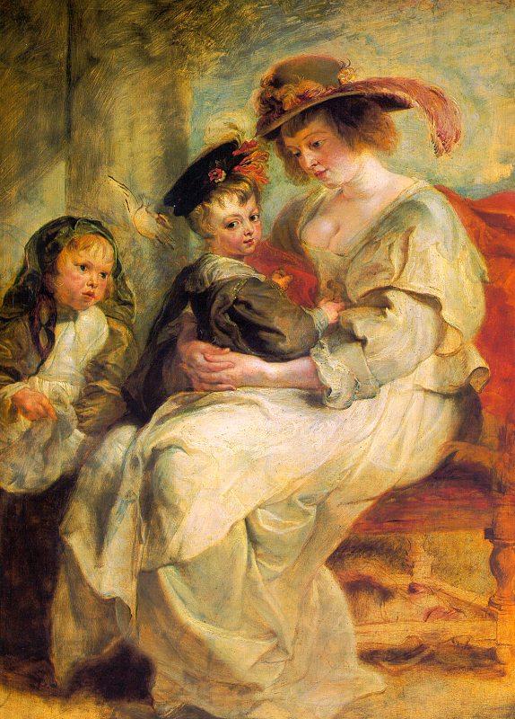 Peter Paul Rubens Helene Fourment and her Children, Claire-Jeanne and Francois oil painting picture